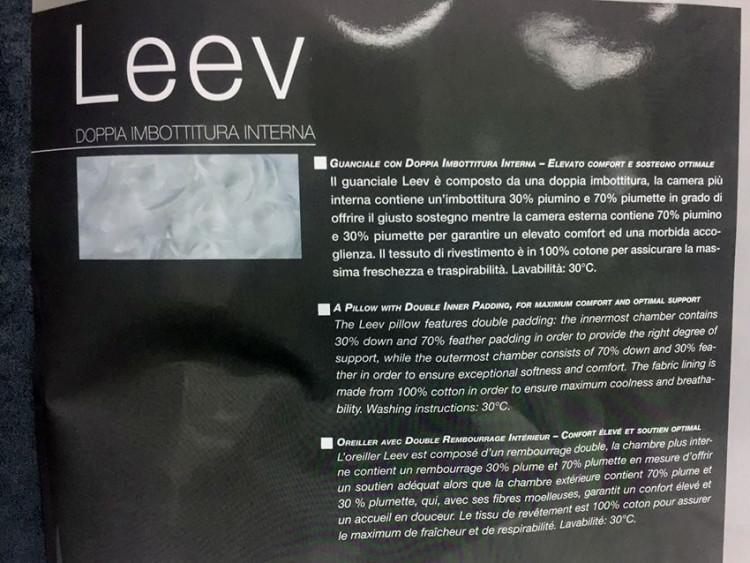 Подушка пуховая Dorelan LEEV